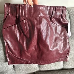NWT Wild Fable Burgundy Mini Skirt S